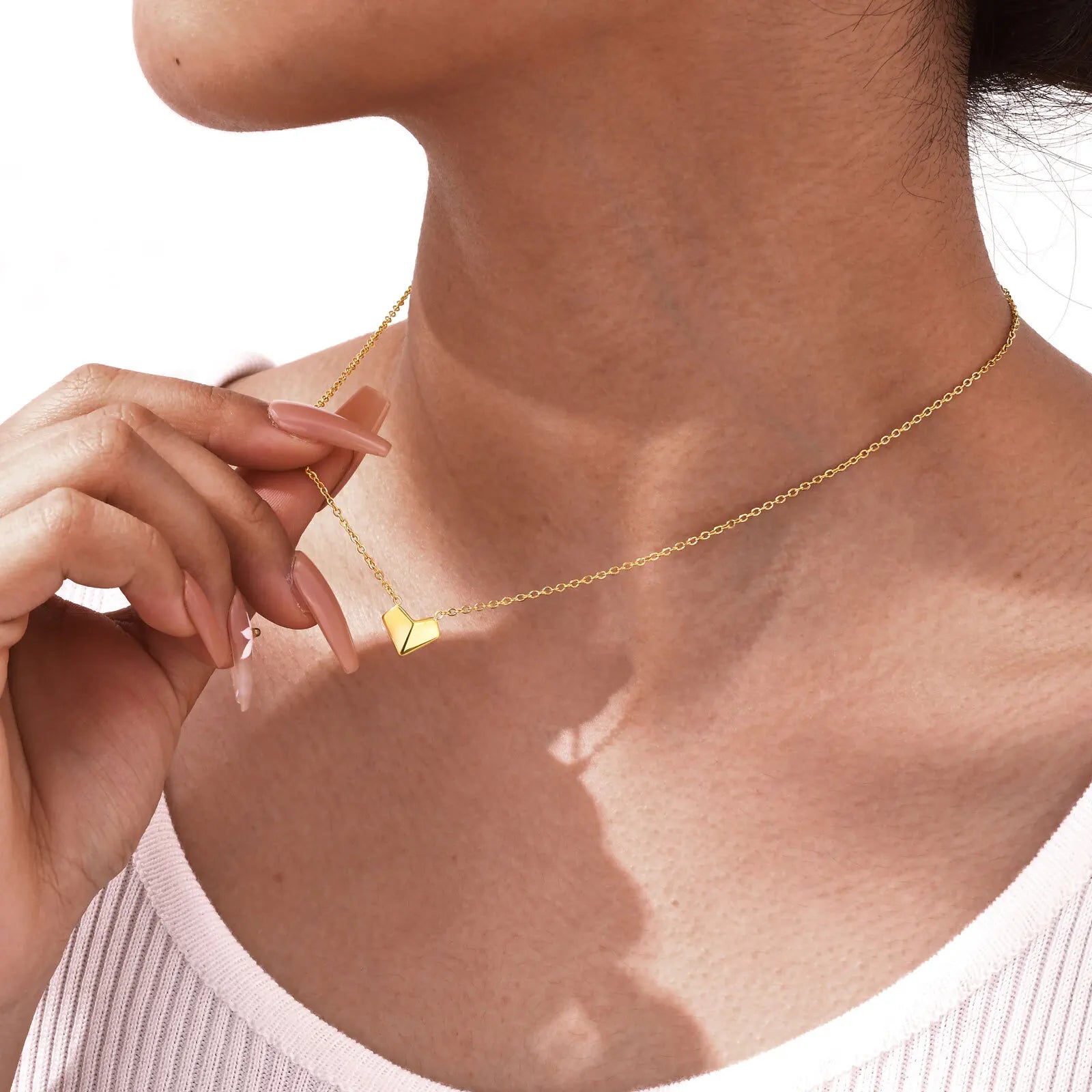 Naszyjniki Vnox Fine w kształcie serca